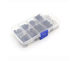 JST SM 2.54mm Connector Set – 200-delig – Male & Female – 2/3/4/5 Pins + Terminals – In Opbergdoos