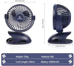 Mini USB Desk Fan - Stille Tafel Ventilator voor Thuis en Kantoor — thumbnail 2