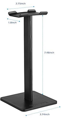Universele Hoofdtelefoon Houder - Draagbare Headset Stand - TPU Materiaal - Zwart - Perfect voor Thuis en Kantoor — thumbnail 5