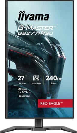 iiyama G-Master GB2771HSU-B1 Red Eagle - 27 inch - Full HD - IPS - 240 Hz - Verstelbaar - G-Sync compatible — thumbnail 5