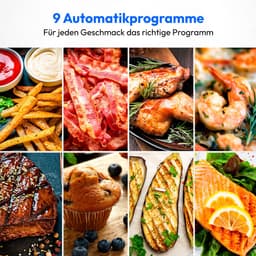 MEDION XL Airfryer E40 - 5,3 L - 2150 W - 9 programma’s - Wit — thumbnail 6