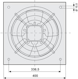 Soler & Palau HXM-300 Muurventilator - 230V AC - 41W - 1180 m³/h - 48dB - IP44 - HXM-300 — thumbnail 3