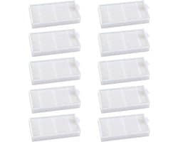 Hepa Vervang Filter Set - geschikt voor ilife x3 - v3 - v3s - v5 - v5s - v5pro - Vervangingsfilterset - Stofzuigerfilter - 8*4*1.5cm - wit - 10 stuks