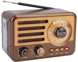 Bluetooth luidspreker - bluetooth luidspreker draagbaar - Retro Radio Vintage Bluetooth-luidspreker