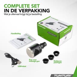 Tunturi Head for Massage Gun - Massage Pistool - Warm en Koud Attachment - 4 Standen - Draadloos - USB-C - Past op de meeste merken — thumbnail 3