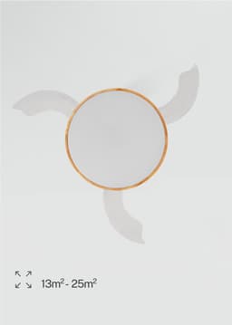 Plafondventilator met afstandsbediening en verstelbare lichttemperaturen - 108 cm met intrekbare vleugels — thumbnail 3