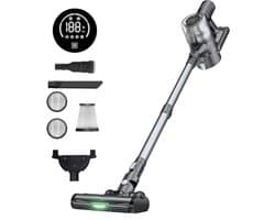 Krachtige Draadloze Stofzuiger met Touchscreen - 45 kPa, 45 Minuten Accuduur, Ideaal voor Tapijt en Harde Vloeren