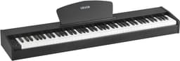 VEVOR Gewogen Digitale Piano, 88 Toetsen Volledig Gewogen, Elektrische Piano met Dubbel Klavier En Luidsprekers, Muziekstandaard, Sustainpedaal, Opnamefunctie, 280 Toetsen, Draadloze Verbinding, voor Beginners, Zwart — thumbnail 2