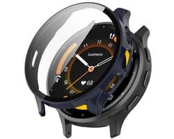 Garmin Venu 3S Hoesje - Bumper met Tempered Glass - Blauw