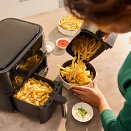 Braun TwinCook 3 Dubbele Airfryer - TD3030 - 8L - 2x4L Vaatwasbestendige Lades - Zwart — thumbnail 5