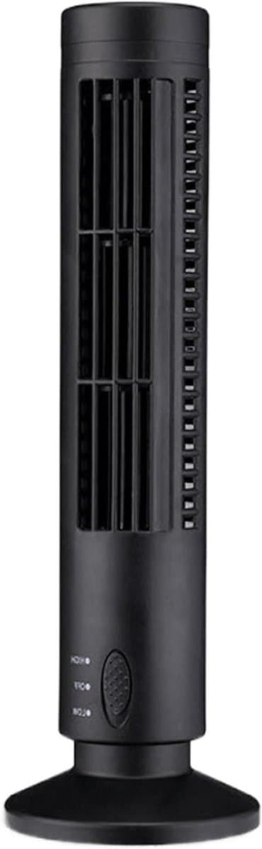 Bladeless Tower Fan - Torenventilator Leafless - Persoonlijke Koeling - Veilig Zonder Bladen - 33 cm - Zwart — afbeelding 1