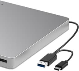 Externe Blu Ray Speler - CD DVD Drive - Media Plezier - Ultra Slim Slot-in — thumbnail 3