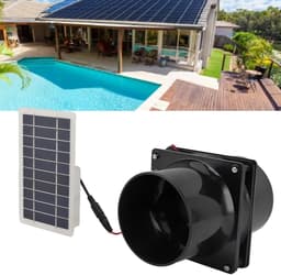 Zonneventilator - Solar Ventilator - Ventilatie Creëren - Energiebesparend - 10W 12V - Zwart — thumbnail 3