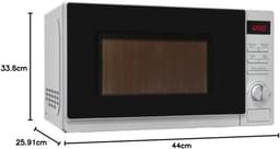 Compacte magnetron - Grill functie - Snel eten bereiden - 8 automatische programma's - 20 liter inhoud - Zilver — thumbnail 3