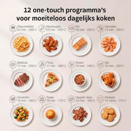 Dubbele Airfryer XL - Hetelucht Friteuse - Airfryer met Dubbele Mand - Gezinsmaaltijd — thumbnail 2