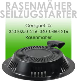 Startmotor Grasmaaier - Trekstarter Starter - Motor Starten - Hoogwaardig Metaal - 210mm Lengte - Zwart — thumbnail 5