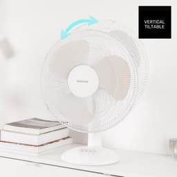 Tafelventilator - Staande ventilator - Ruimte Koelen - 3 Bladen 40cm - 45W - Wit — thumbnail 2