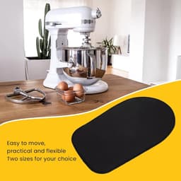 Mixer Slider Mat - Keukenmachine Mat - Apparaat Verplaatsen - Duurzaam Rubber Polyester - 38x22 cm - Geel — thumbnail 3