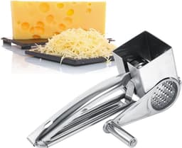 Keukenmachine Rasp - Keukengereedschap - Eten Bereiden - Roestvrij Staal - 20 cm - Zilver — thumbnail 5