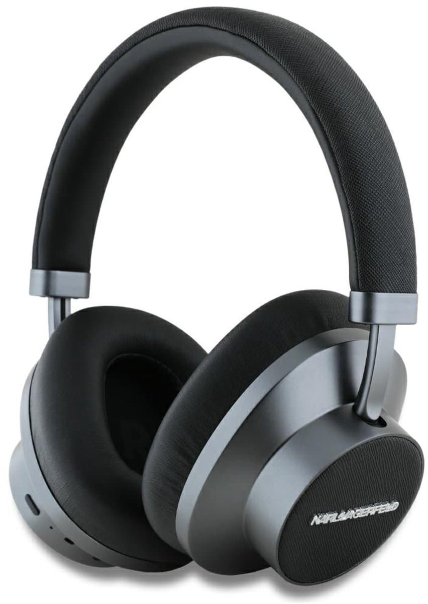 Karl Lagerfeld Saffiano Elongated - Draadloze Over-ear Hoofdtelefoon - ANC - Bluetooth 5.4 - Zwart — afbeelding 1