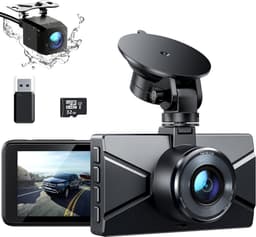 Core® Dashcam voor Auto Voor en Achter - Dashcam - Zwart - 9cm x 4cm x 5cm — thumbnail 1
