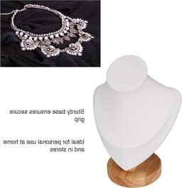 Flanellen sieraden standaard voor kettingen, bustehouder en sieraden display, 6.9 inch hoogte — thumbnail 3