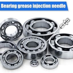 7-delige set vetspuitaccessoires, inclusief 3 vetspuitmonden, 1 naalddispenser, rubberen afdichtingsnippel, rechte spuitmond, 1 gebogen naald voor kleine en gesloten ruimtes — thumbnail 2