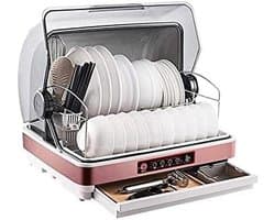 Mini Vaatwasser - Compacte Reiniger - Thuiskeuken Gebruik - Zes Wasprogramma's - 10 Couverts - Wit