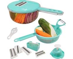 Plantaardige Chopper - Keuken Snijmachine - Snel Groenten Snijden - 5-in-1 Functionaliteit - 30x18x1 cm