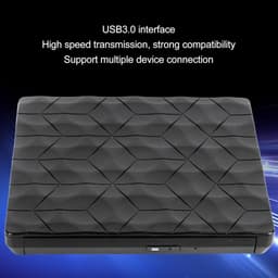 Externe DVD-drive - Draagbare Brander - Bestanden Overzetten - Ultradun Ontwerp - USB 3.0 - Zwart — thumbnail 3