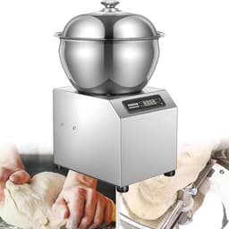 Deegmixer - Keukenmachine - Bakken en Mixen - Krachtige Kneedfunctie - 8 kg Capaciteit - Zilver — thumbnail 1