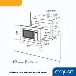 Inbouwmagnetron met Grill - Compacte Oven - Snel Eten Bereiden - Veelzijdige Keukenhulp - 20 Liter - Zilver — thumbnail 4