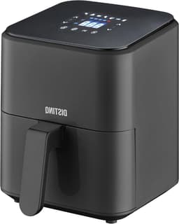 Heteluchtfriteuse Compact - Airfryer Kleine - Gezond Frituren - 12 Programma's - 4 Liter - Zwart — thumbnail 1