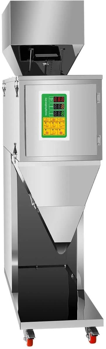 Flolife - Automatische Vulmachine 10-999g RVS 200W – Digitale Weeg- & Verpakkingsmachine voor Graan, Thee, Rijst, Zaden en Korrels – Intelligente Kwantitatieve Vulmachine — afbeelding 1