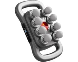 Massage Gun Paard - Spier Ontspanningsapparaat - Paardenverzorging - 8 Massagekoppen - 34 x 20 x 14 cm - Grijs