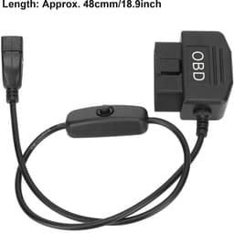 OBD2 Mini-USB Oplaadkabel voor Dashcam - 24 Uur Voeding met Schakelaar — thumbnail 2
