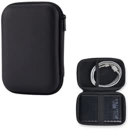 1 x External Hard Drive Case, 2.5 Inch External Hard Drive 2.5 Inch Hard Drive Case for SDD-HDD Enclosure, Portable External Storage Drive, Shockproof, Hard Case, Black — thumbnail 1