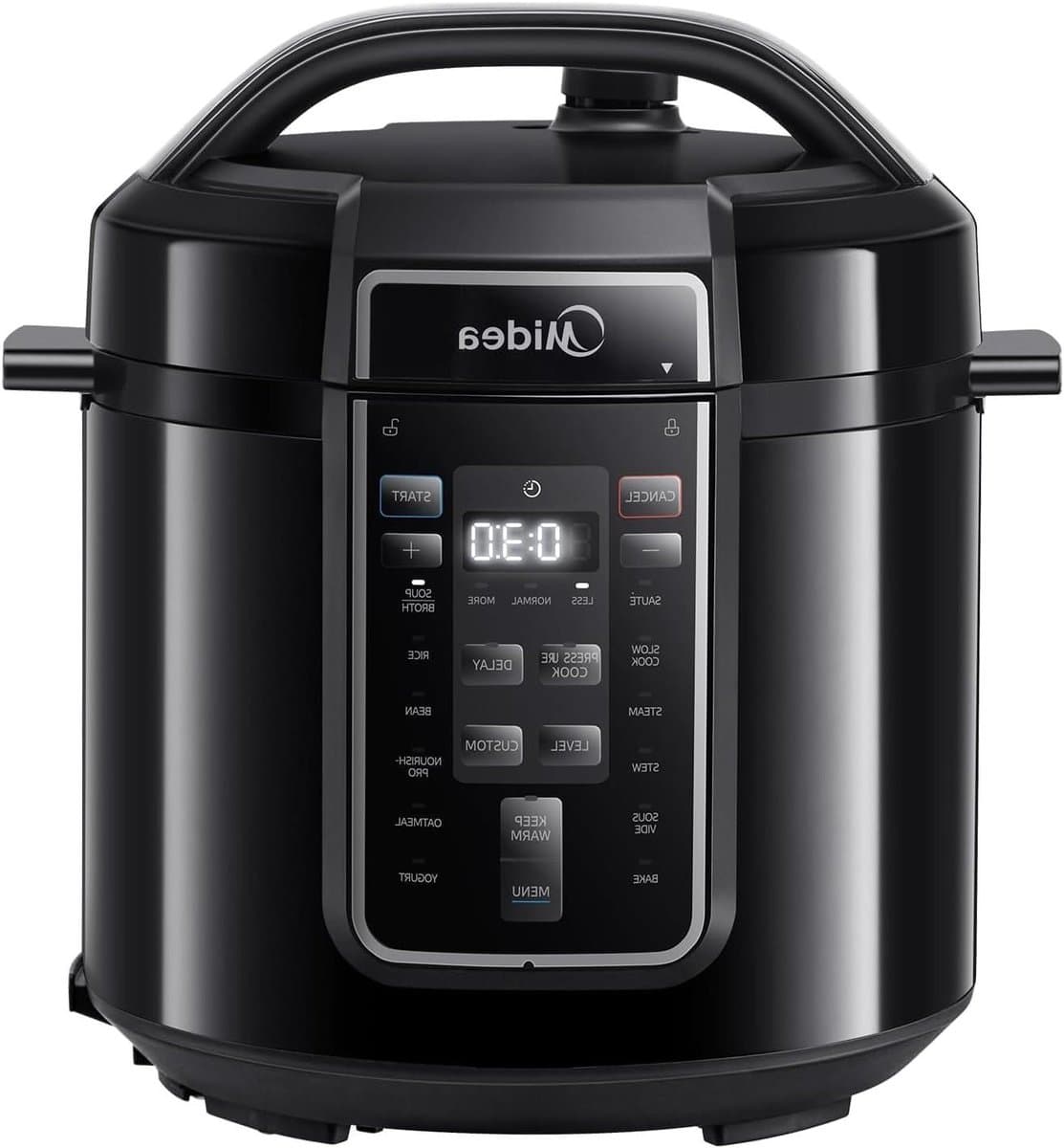 Elektrische Snelkookpan - Multicooker Rijstkoker - Gemakkelijk Koken - 9-in-1 Functies - 6 Liter - Zwart — afbeelding 1