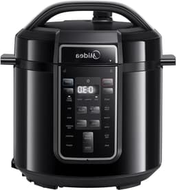 Elektrische Snelkookpan - Multicooker Rijstkoker - Gemakkelijk Koken - 9-in-1 Functies - 6 Liter - Zwart — thumbnail 1