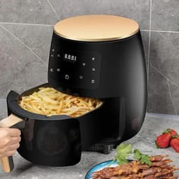 Airfryer 6L - Heteluchtfriteuse Oven - Gezond Koken - Intelligent Touchscreen - 6 Liter - Zwart — thumbnail 4