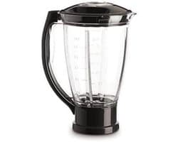 Blender Schaal - Keukenmachine Kom - Mixen Ingrediënten - Vaatwasserbestendig - 1.5 Liter - Zwart