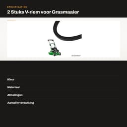 Dailygoods - 2 Stuks Grasmaaier Aandrijfriemen 22431-VK7-750 voor Honda — thumbnail 3