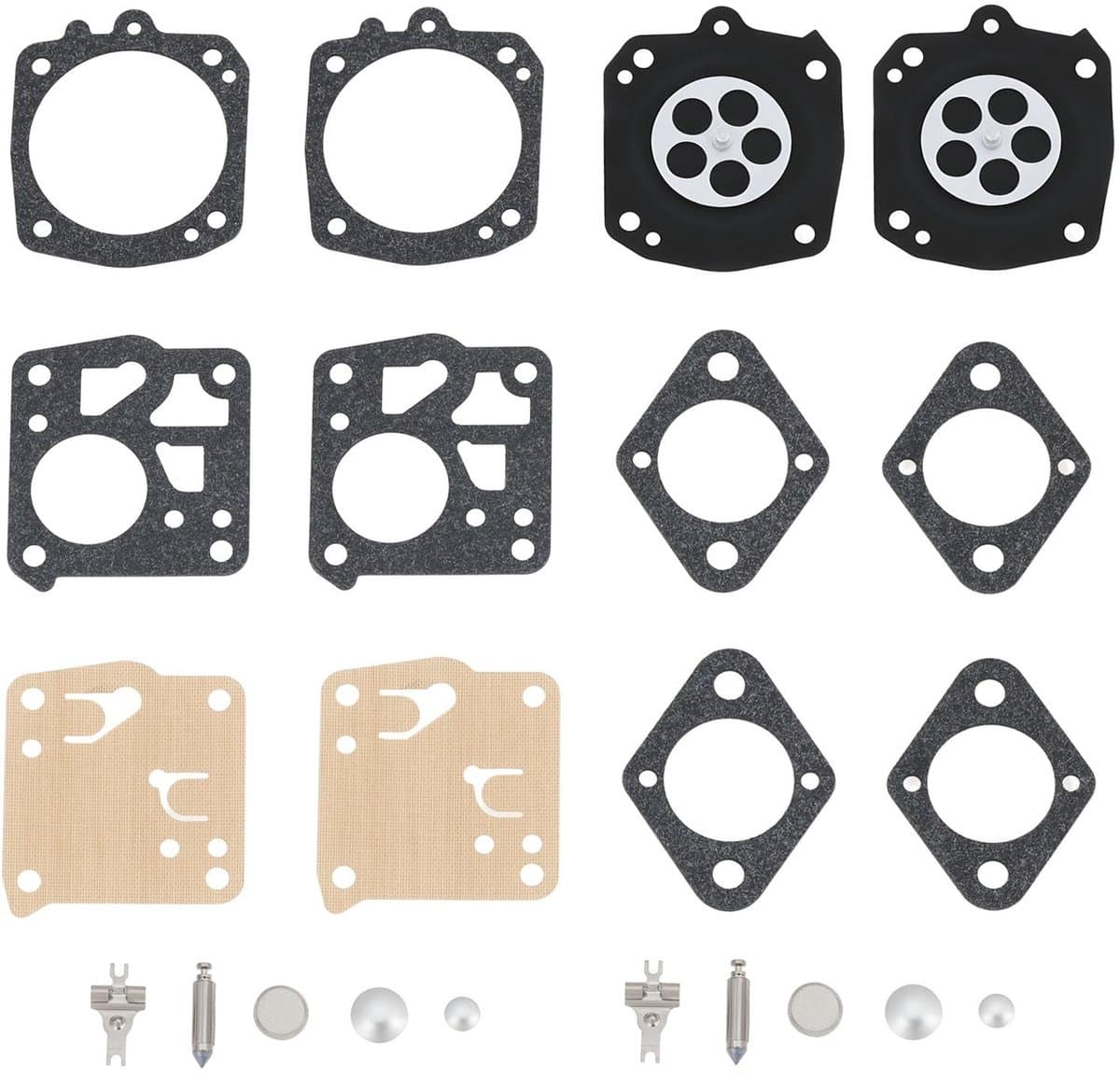 Dailygoods- Carburateur Rebuild Kit - Compatibel met Tillotson HS-232D/HS-232E/HS-236A - Duurzaam Materiaal - Verbeterde Motorprestaties - Eenvoudige Installatie - Inclusief Pakkingen/Membraan - Revisieset — afbeelding 1