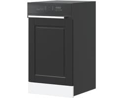 Vaatwasserpaneel - Inbouwfront Keuken - Keuken Afwerking - Vochtbestendig Hout - 45 x 67 cm - Zwart