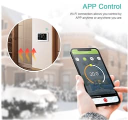 Digitale Thermostaat - Slimme Verwarming - Comfort Verwarmen - App Controle - 5A 16A - Zwart — thumbnail 5