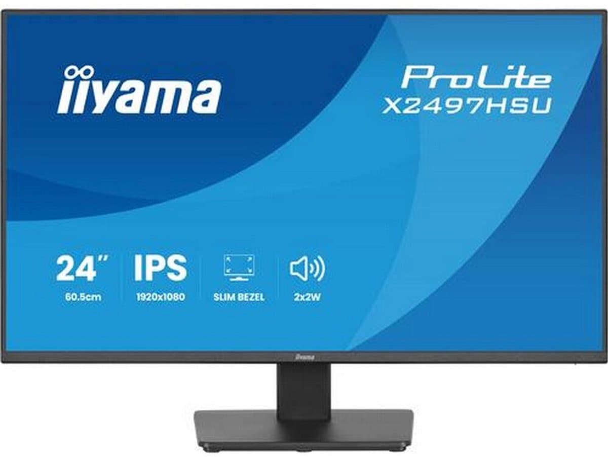 iiyama ProLite X2497HSU-B1 - 24 inch - Full HD - IPS - USB-Hub (4x) — afbeelding 1