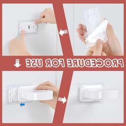 Houder voor haardroger zonder boren, wandmontage, milieuvriendelijk PVC, ruimtebesparend en eenvoudig te installeren, wit — thumbnail 3