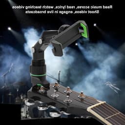 Multifunctionele Telefoonhouder voor Muzikanten, Verstelbare Klem met Picks en Doek, Geschikt voor Instrumenten, Muziekstandaards en Bladmuziek Lezen — thumbnail 5