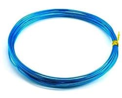 10 meter aluminium draad 3mm voor bloemstukken, DIY decoraties en sieraden, ideaal voor kransen en knutselen in blauw