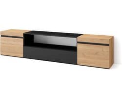 TV-kast - Tv-meubel opslag - Woonkamer organiseren - Ruimte voor elektronica - 200 x 45 x 35 cm